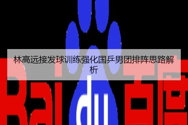 林高远接发球训练强化国乒男团排阵思路解析